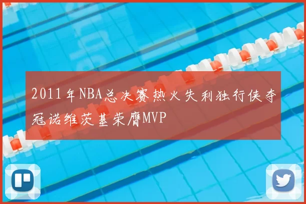 2011年NBA总决赛热火失利独行侠夺冠诺维茨基荣膺MVP