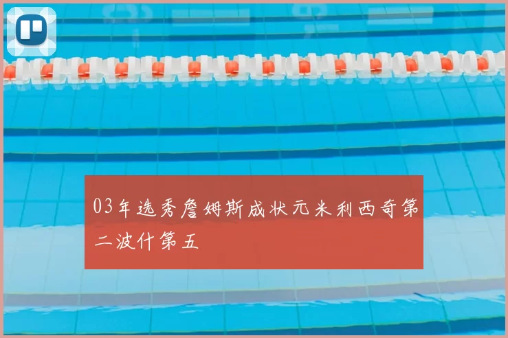 03年选秀詹姆斯成状元米利西奇第二波什第五